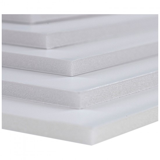 white Foamboard - 10 mm thick, Size (70 x 100 mm) each piece in a bag